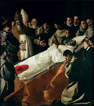 The Exhibition of the Body of St. Bonaventure, a.1627 | Zurbaran | Gemälde Reproduktion