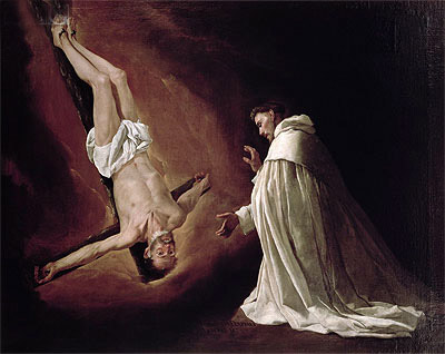 Appearance of St. Peter to St. Peter Nolasco, 1629 | Zurbaran | Gemälde Reproduktion