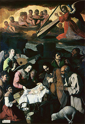 Adoration of the Shepherds, 1638 | Zurbaran | Gemälde Reproduktion