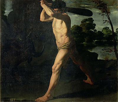 Hercules and the Cretan Bull, 1634 | Zurbaran | Painting Reproduction