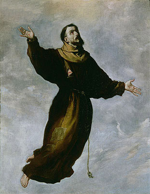 Levitation of St. Francis, n.d. | Zurbaran | Painting Reproduction