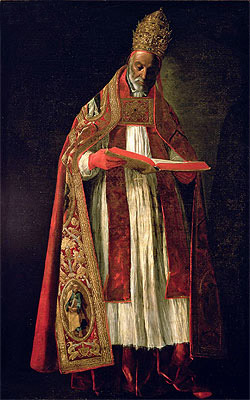 St. Gregory the Great, Undated | Zurbaran | Gemälde Reproduktion