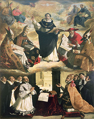The Apotheosis of St. Thomas Aquinas, 1631 | Zurbaran | Painting Reproduction