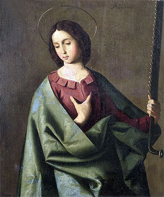 St. Euphemia, Undated | Zurbaran | Gemälde Reproduktion