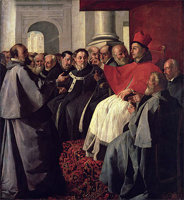 St. Bonaventure at the Council of Lyons in 1274, 1627 | Zurbaran | Painting Reproduction