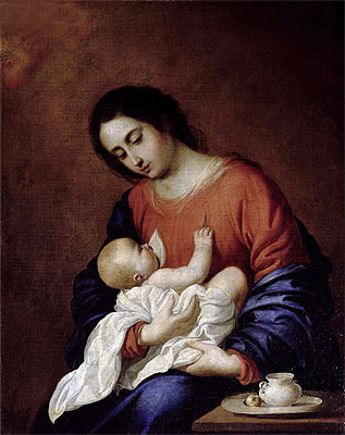Virgin and Child, 1658 | Zurbaran | Gemälde Reproduktion