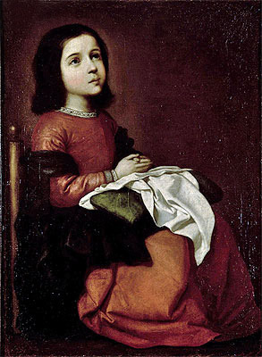 The Childhood of the Virgin, c.1660 | Zurbaran | Gemälde Reproduktion
