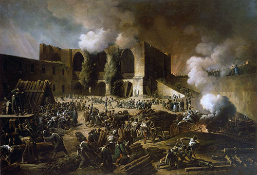 Belagerung von Burgos Schloß, 1813 | François-Joseph Heim | Gemälde Reproduktion