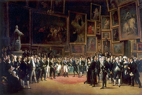 Charles X Distributing Prizes after the Salon of 1824, 1827 | François-Joseph Heim | Painting Reproduction