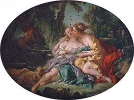 Sylvia Heals Phillis' Bee-Sting, 1755 by Boucher | Painting Reproduction