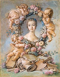 Madame de Pompadour, 1754 von Boucher | Gemälde-Reproduktion