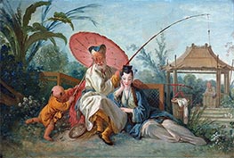 Chinoiserie, c.1742 von Boucher | Gemälde-Reproduktion