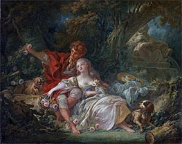 Shepherd and Shepherdess, 1760 by Boucher | Painting Reproduction