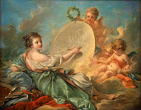 Allegory of Painting, 1765 | Boucher | Painting Reproduction