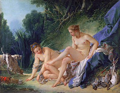 Diana Resting after her Bath, 1742 | Boucher | Gemälde Reproduktion