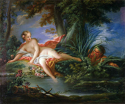The Bather Surprised, Undated | Boucher | Painting Reproduction