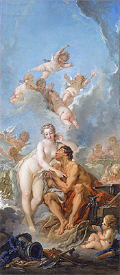 Venus and Vulcan, 1754 | Boucher | Gemälde Reproduktion