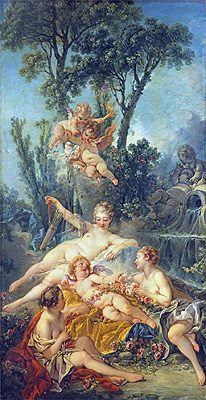 Eros als Gefangener, c.1754 von Boucher | Gemälde-Reproduktion