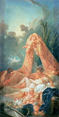 Mars und Venus vom Vulkan überrascht, c.1754 von Boucher | Gemälde-Reproduktion