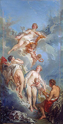 Das Urteil des Paris, 1754 von Boucher | Gemälde-Reproduktion