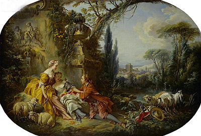 Die Freuden des Landlebens, 1892 von Boucher | Gemälde-Reproduktion