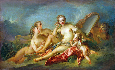 Die Toilette der Venus, 1749 von Boucher | Gemälde-Reproduktion