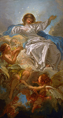 Assumption of the Virgin, undated | Boucher | Gemälde Reproduktion