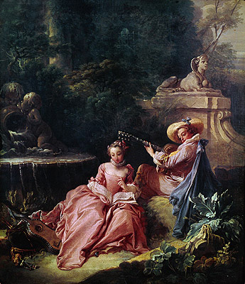 The Music Lesson, 1749 | Boucher | Painting Reproduction
