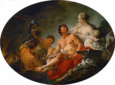 Vulkanschmiede, 1747 von Boucher | Gemälde-Reproduktion