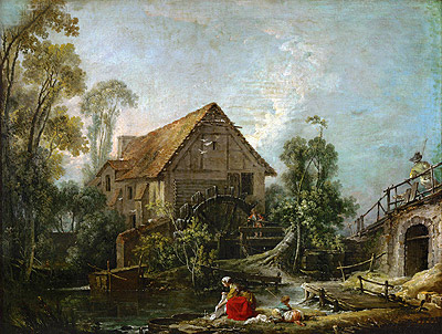 Die Mühle, 1751 von Boucher | Gemälde-Reproduktion