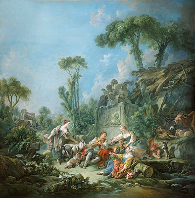 Hirtens Idyll, 1768 von Boucher | Gemälde-Reproduktion