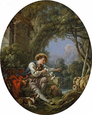 Die Entsendung des Boten, 1765 von Boucher | Gemälde-Reproduktion