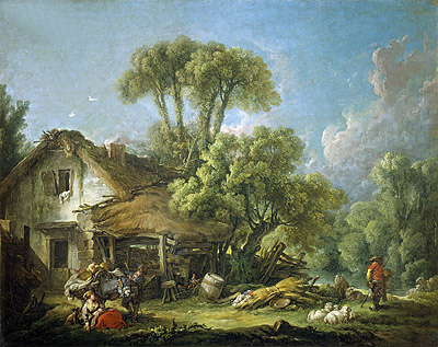 Morgen, 1764 von Boucher | Gemälde-Reproduktion