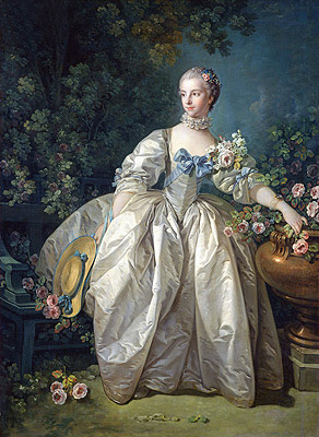 Madame Bergeret, 1746 von Boucher | Gemälde-Reproduktion