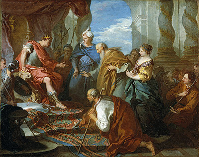 Joseph Presenting His Father and Brothers to the Pharaoh, c.1723 | Boucher | Gemälde Reproduktion