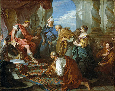 Joseph stellt seinen Vater und seine Brüder dem ..., c.1723 von Boucher | Gemälde-Reproduktion