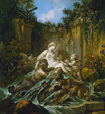Venusbrunnen, 1756 von Boucher | Gemälde-Reproduktion