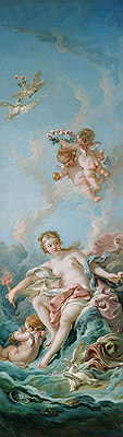 Venus auf den Wellen | Boucher | Gemälde Reproduktion