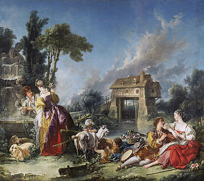 The Fountain of Love, 1748 | Boucher | Gemälde Reproduktion