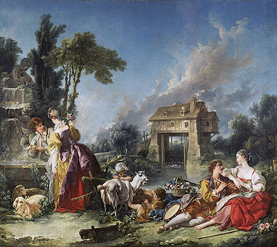 Der Liebesbrunnen | Boucher | Gemälde Reproduktion