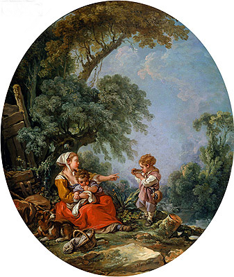 Pastorales Mahl | Boucher | Gemälde Reproduktion