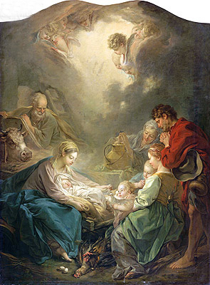 Das Licht der Welt (Geburt Christi) | Boucher | Gemälde Reproduktion