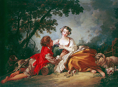 La Marotte (La Musette), 1759 | Boucher | Gemälde Reproduktion