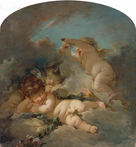Love's Sleep, undated | Boucher | Gemälde Reproduktion