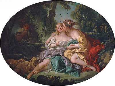 Sylvia Heals Phillis' Bee-Sting | Boucher | Painting Reproduction