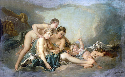 Venus Disarming Cupid, 1749 | Boucher | Painting Reproduction