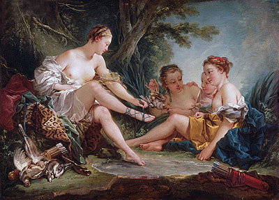 Dianas Rückkehr von der Jagd | Boucher | Gemälde Reproduktion