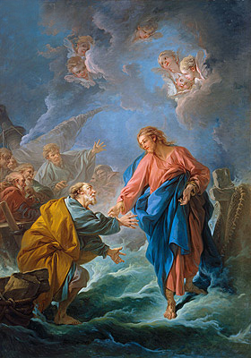 Saint Peter Attempts to Walk on Water, 1766 | Boucher | Gemälde Reproduktion