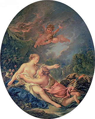Jupiter and Callisto, 1769 | Boucher | Gemälde Reproduktion