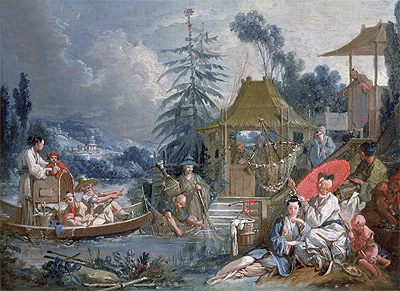 The Chinese Fishermen, c.1742 | Boucher | Painting Reproduction